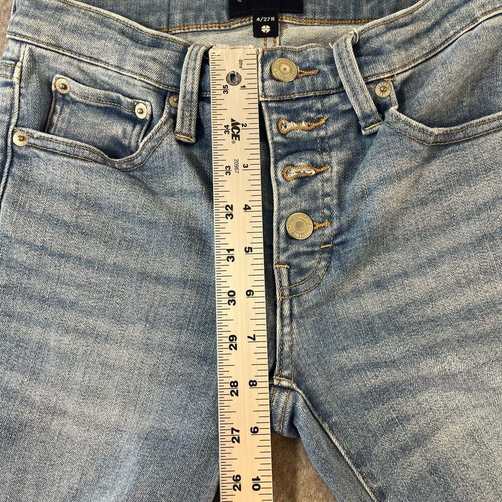 Lucky Brand Bridgette Mid-Rise Button Fly Skinny Jeans 27x28 - Picture 4 of 8